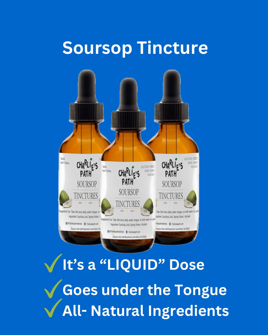 Soursop Tincture 4fl oz (NO GLYCERIN)